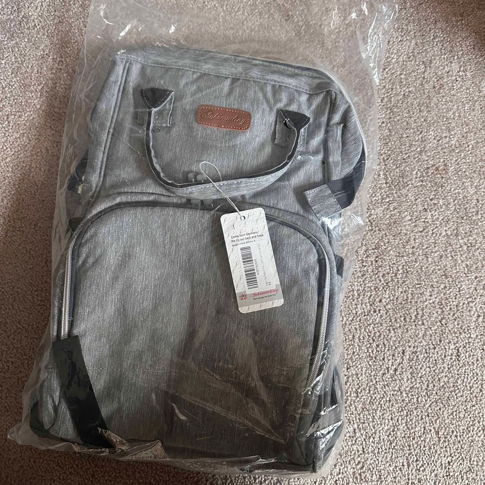 Diaper Bag Backpack , Gray Adjustable Spacious Un… - image 4
